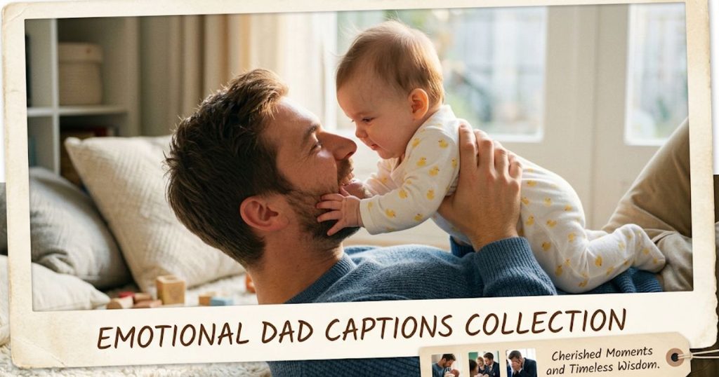 Emotional Dad Captions Collection