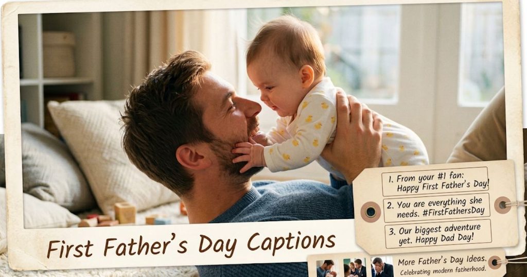 First Father’s Day Captions