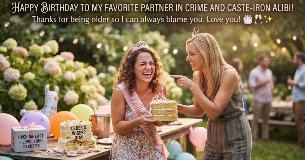 Funny Sister Birthday Captions