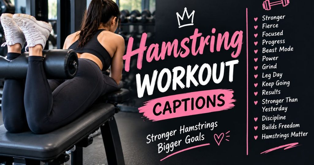 Hamstring Workout Captions