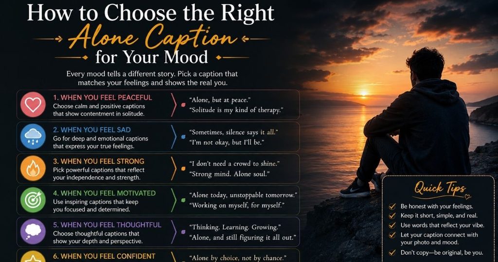 How to Choose the Right Alone Caption for Your Mood