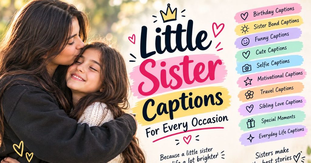 Little Sister Captions For Every Occasion