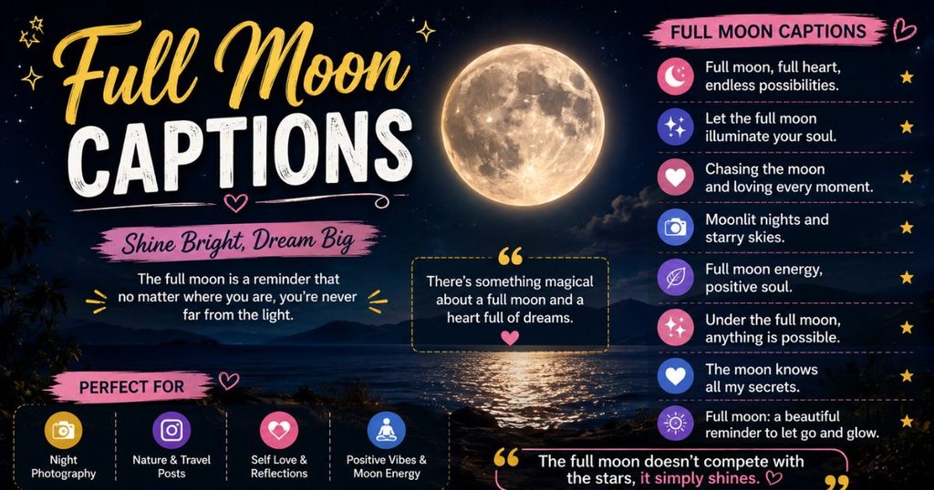Moon Light Captions for Instagram