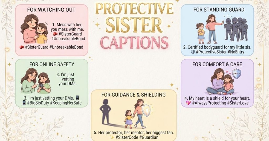 Protective Sister Captions