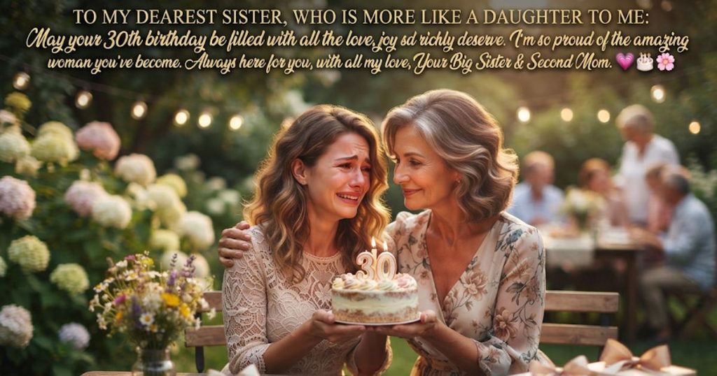 Sister Birthday Wishes as a Second Mother