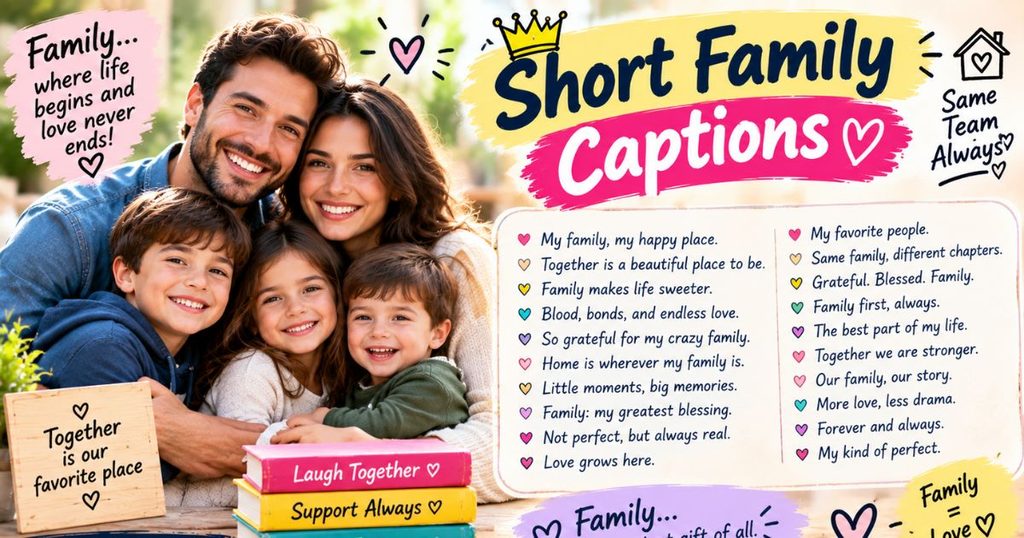 ✂️ Short Family Captions