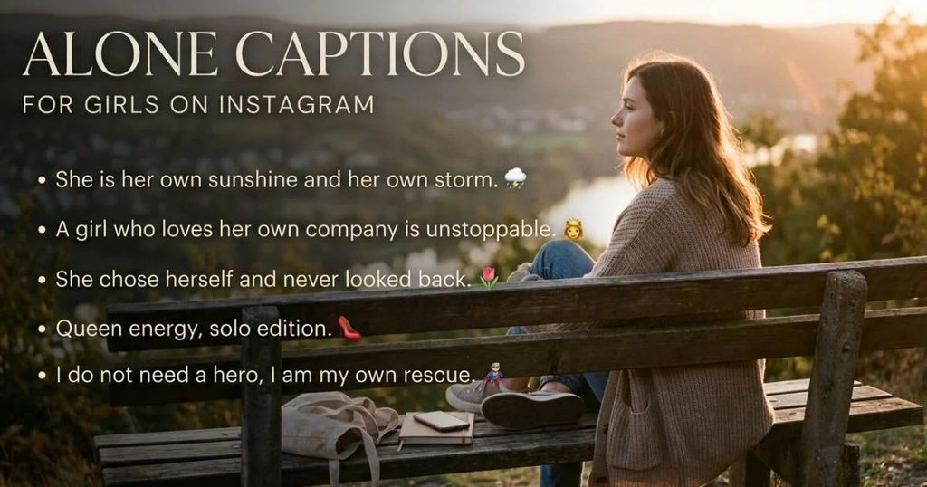 Alone Attitude Captions for Instagram Posts