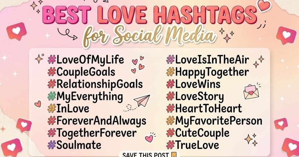 Best Love Hashtags for Social Media