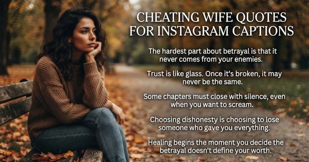 Cheating Wife Quotes for Instagram Captions