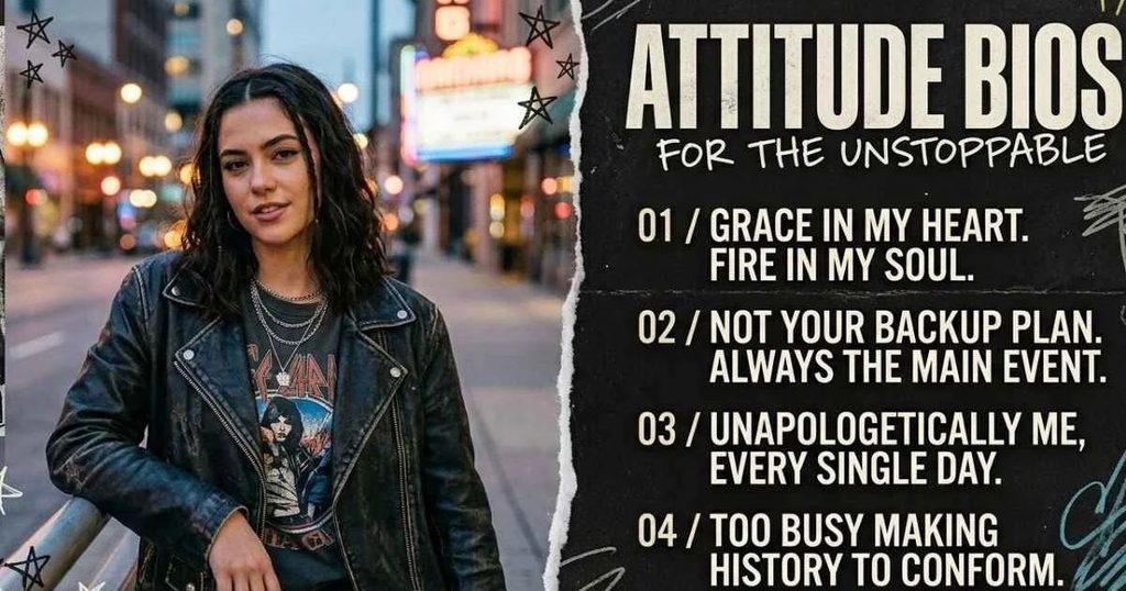 Cool Attitude Bios for Girls Who Love to Stand Out