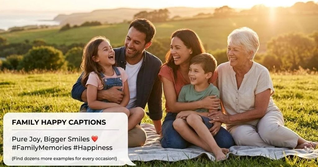 Family Happy Captions