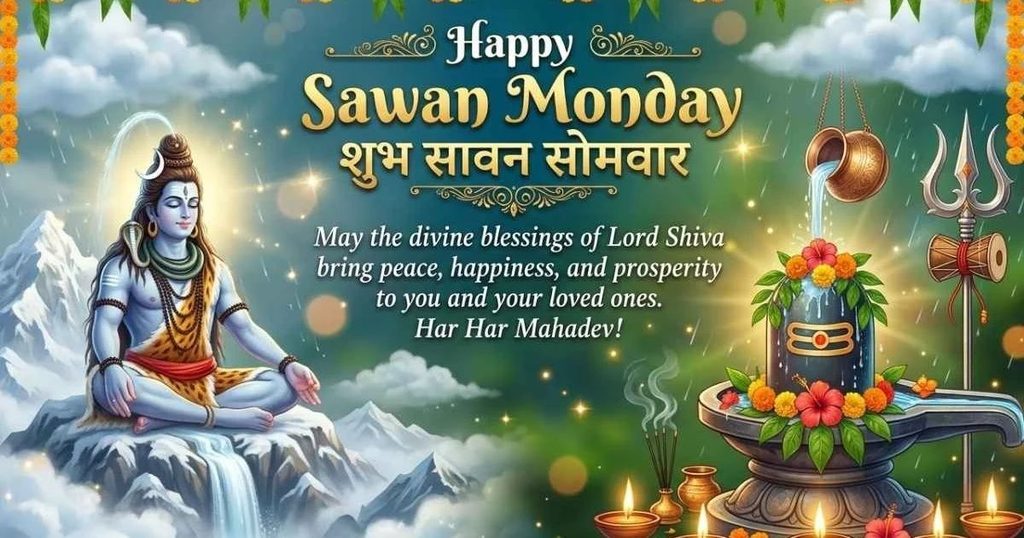 Happy Sawan Monday Wishes and Captions to Share with Loved Ones
