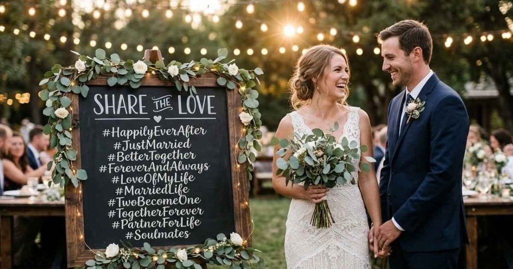 Love Hashtags for Wedding and Married Couples
