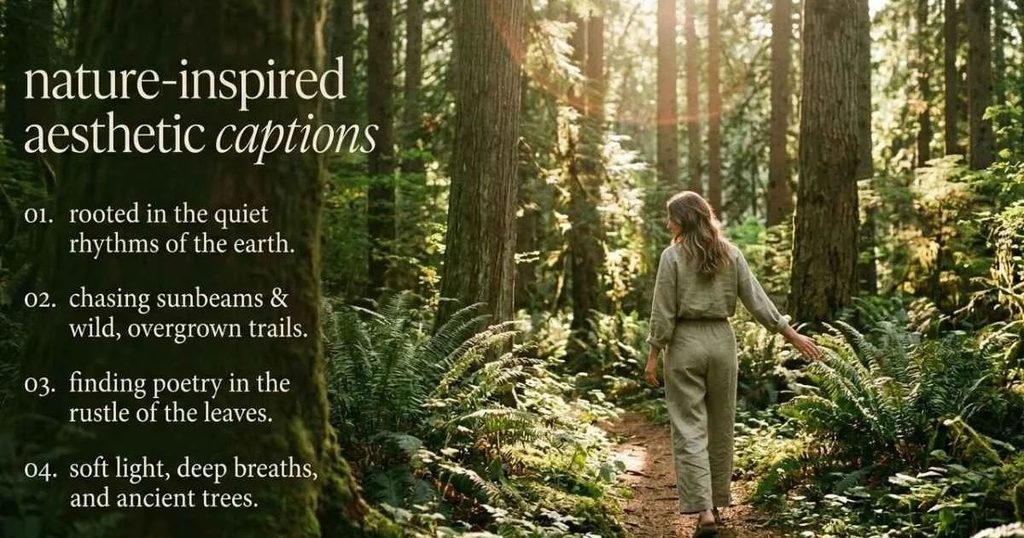 Nature-Inspired Aesthetic Instagram Captions