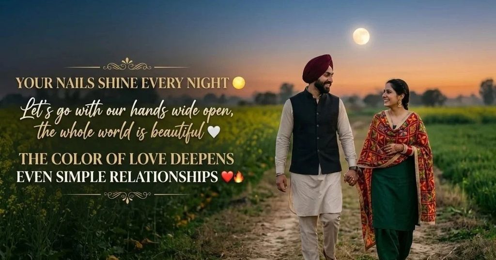 Punjabi Romantic Captions for Couples
