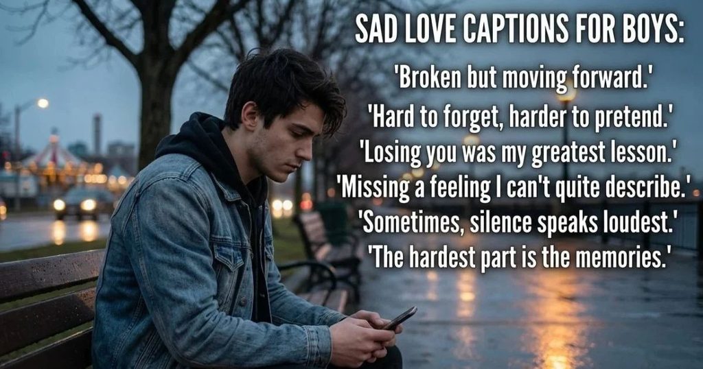 Sad Love Instagram Captions for Boys
