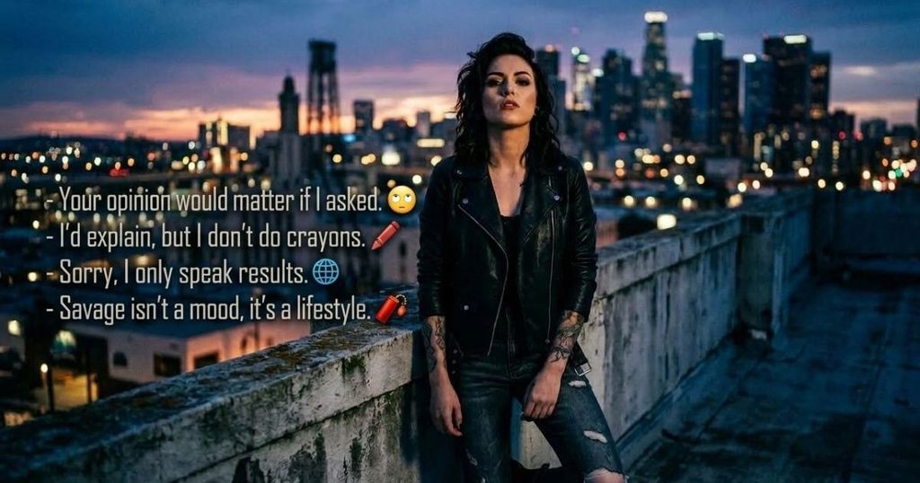 Savage Hard Instagram Captions for a Fearless Vibe