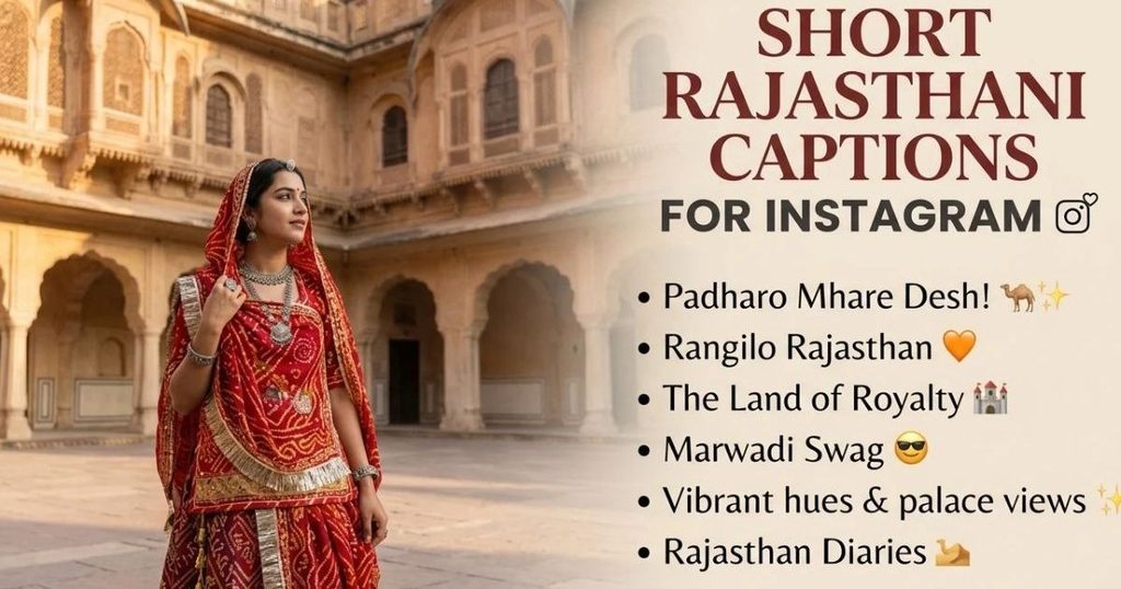Short Rajasthani Captions for Instagram