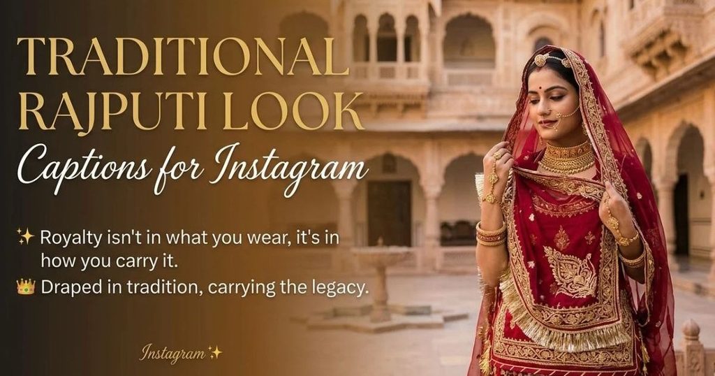 Traditional Rajputi Look Captions for Instagram